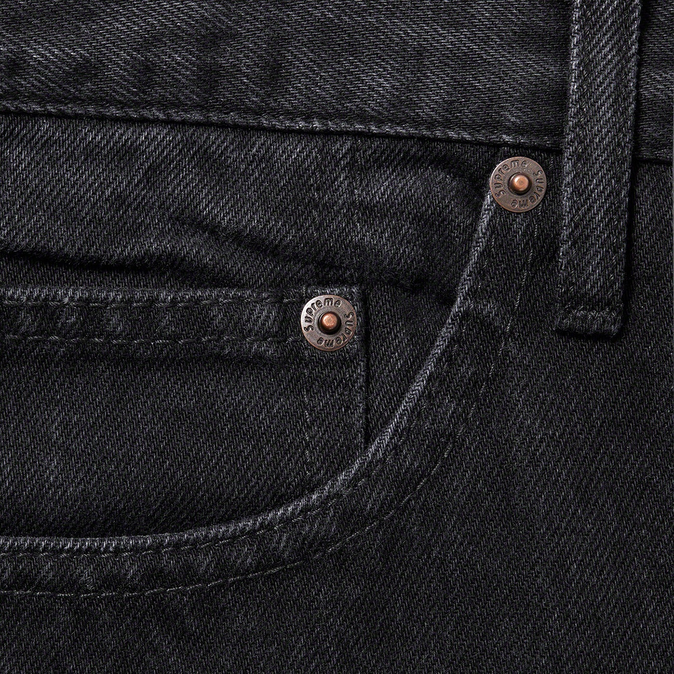 Stone Washed Black Slim Jean view 4